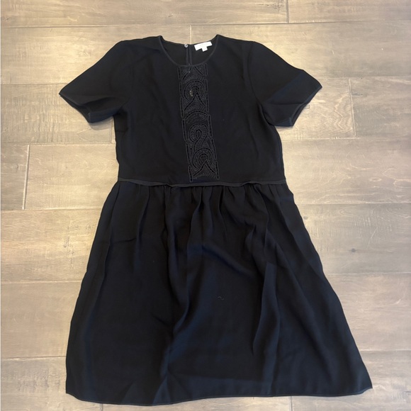 Aritzia Wilfred Black Embroidered Dress - Picture 2 of 6